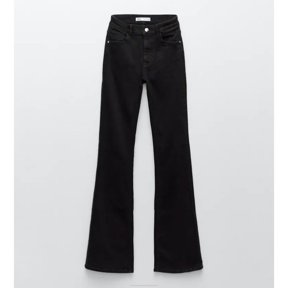 Black Zara flare jeans - Picture 1 of 3
